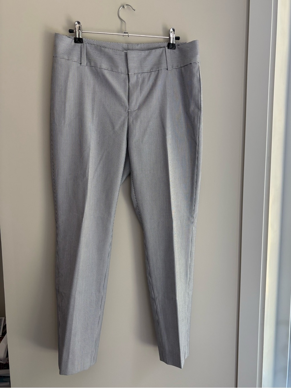 Calvin Klein Light Gray Pinstripe Dress Pants